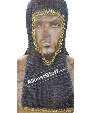 Round Riveted Flat Solid Coif 8 MM